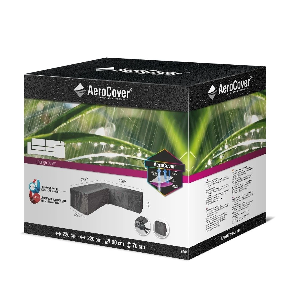 AeroCover Loungesethoes Hoekset 220 X 220 X 70 Cm - Afbeelding 2