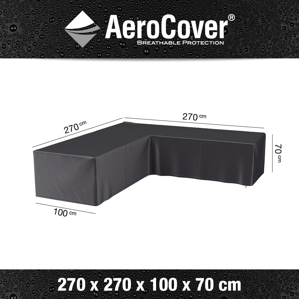 AeroCover Loungesethoes Hoekset 270 X 270 X 70 Cm - Afbeelding 4