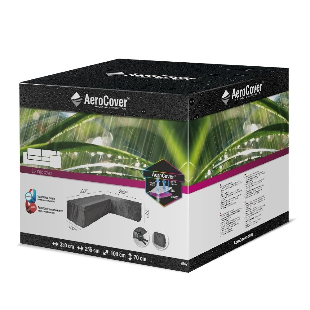 AeroCover Loungesethoes Hoekset Rechts 330 X 255 X 70 Cm - Afbeelding 2