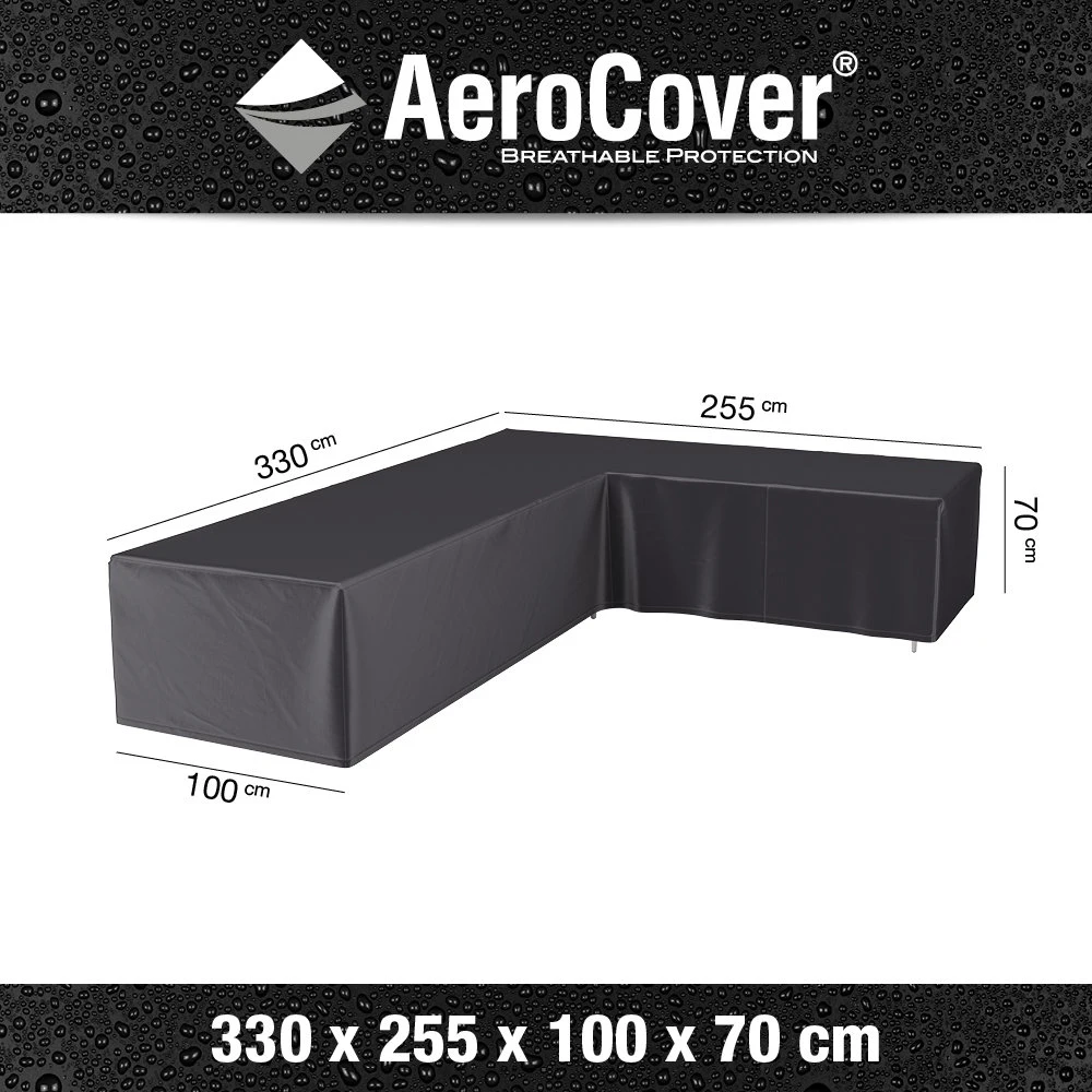 AeroCover Loungesethoes Hoekset Rechts 330 X 255 X 70 Cm - Afbeelding 4