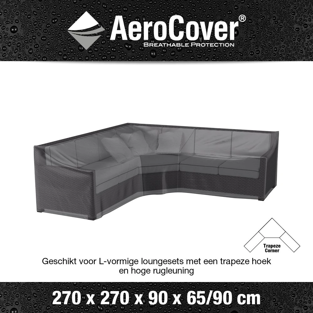 AeroCover Loungesethoes Hoekset Trapeze 270 X 270 X 65/90 Cm - Afbeelding 3