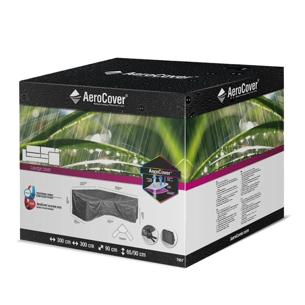 AeroCover Loungesethoes Hoekset Trapeze 300 X 300 X 65/90 Cm - Afbeelding 2