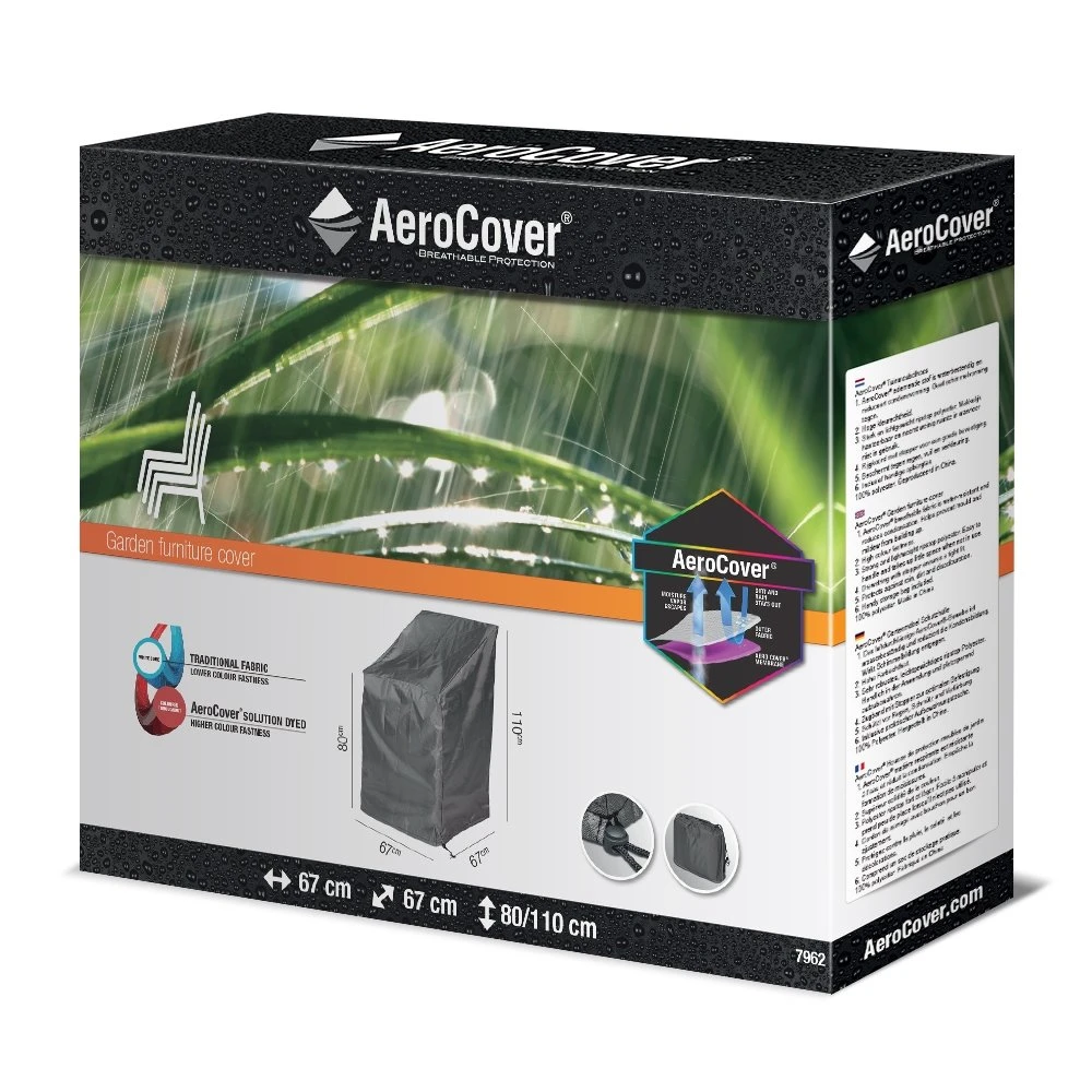 AeroCover Stapelstoelhoes/Gasveerstoelhoes 67 X 67 X 80/110 Cm - Afbeelding 2