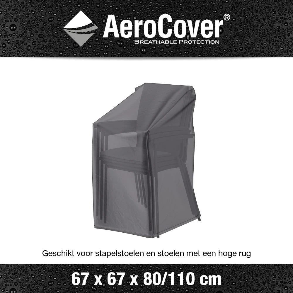 AeroCover Stapelstoelhoes/Gasveerstoelhoes 67 X 67 X 80/110 Cm - Afbeelding 3