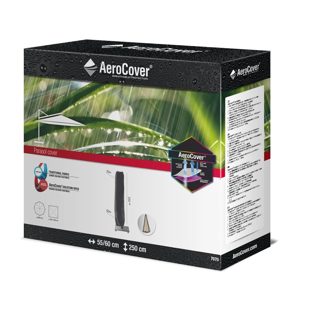 AeroCover Zweefparasolhoes H 250 X 55/60 Cm - Afbeelding 2