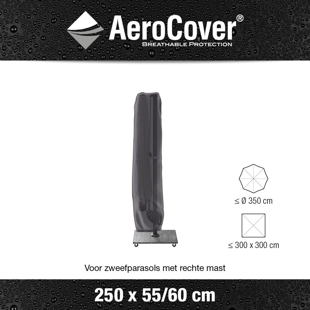 AeroCover Zweefparasolhoes H 250 X 55/60 Cm - Afbeelding 3