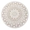 Buitenkleed Rond Mandala / Palm Design - ⌀ 150 Cm