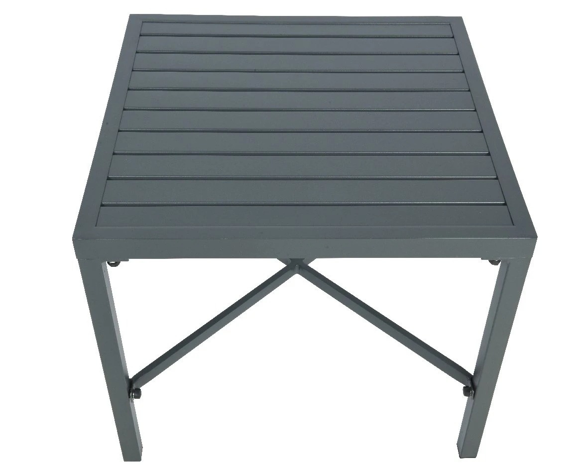Charlotte Bijzet Tuintafel Antraciet - 51 X 51 X 43 Cm - Afbeelding 2
