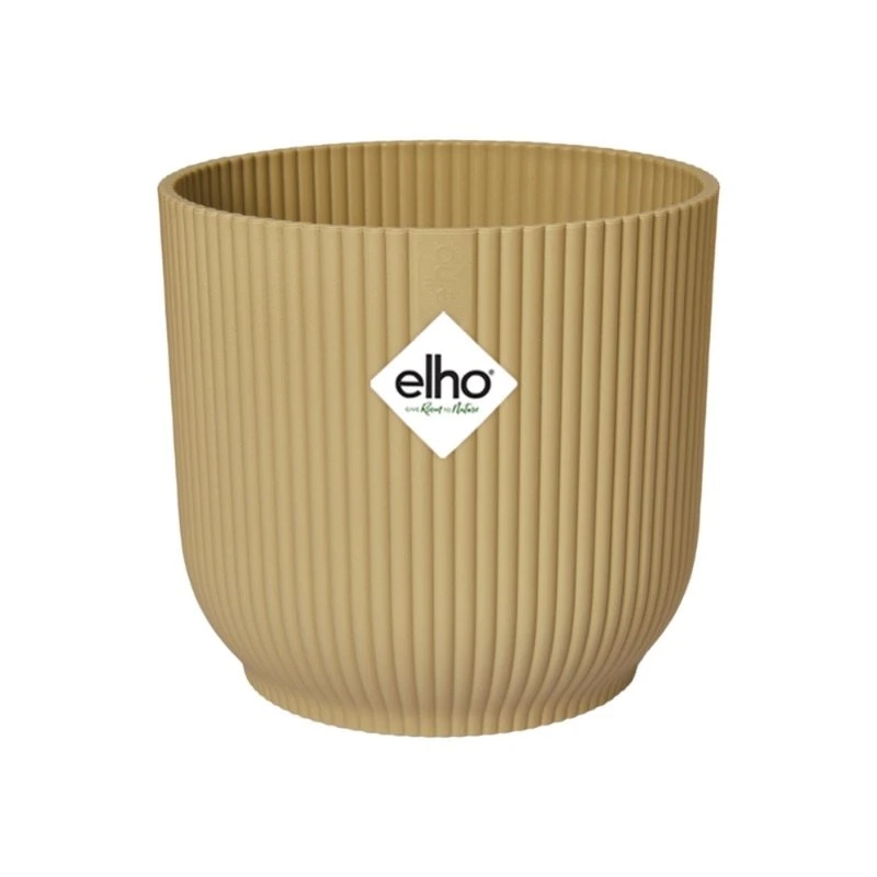 Elho Bloempot Vibes Fold Rond 25cm Geel