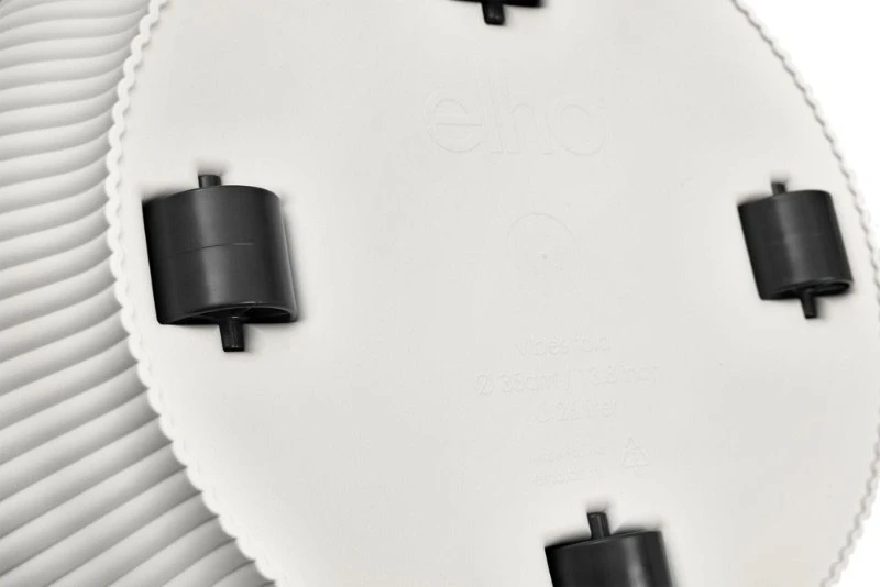 Elho Bloempot Vibes Fold Rond Wielen 35cm Wit - Afbeelding 3