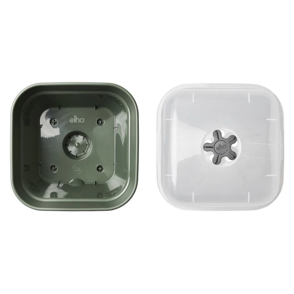 Elho Green Basics Kweekpot Vierk. Allin1 35 Cm Groen - Afbeelding 4