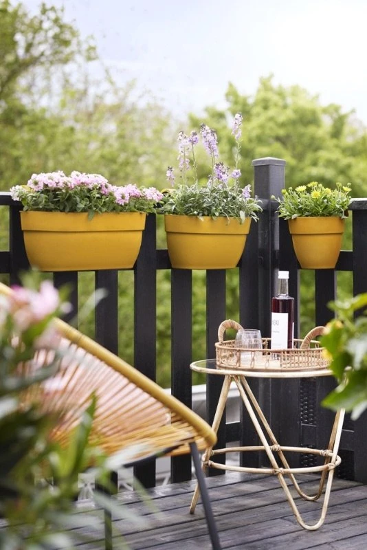 Elho Plantenbak Vibia Campana Easy Hanger Large Geel - Afbeelding 5