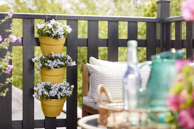 Elho Plantenbak Vibia Campana Vertical Forest Set/3 Geel - Afbeelding 5