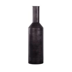 Fles Metaal Rustique Black - H 68 X D 18 Cm