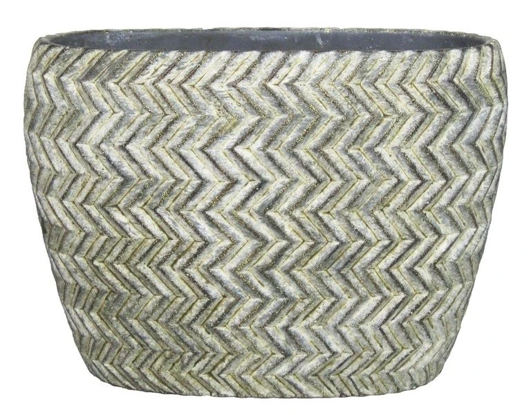 Floran Ovaal Chicago D27x13 H20cm Ind.zwart