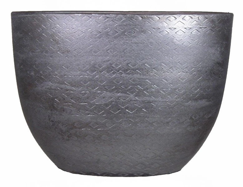 Floran Ovaal Noor 50x20x36cm Industrieel Zwart