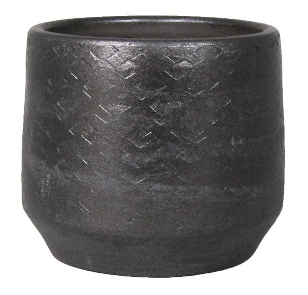 Floran Pot Noor D23/24 H22.5cm Industrieel Zwart