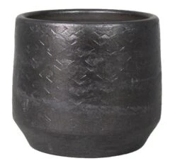 Floran Pot Noor D32/34 H32cm Industrieel Zwart