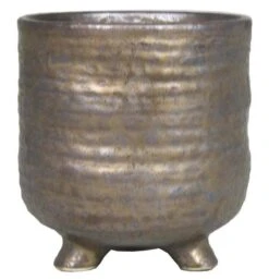 Floran Pot Op Voet Togo D16 H17cm Brons Es/15