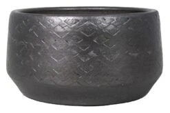 Floran Schaal Noor D22.5/24 H12cm Industrieel Zwart