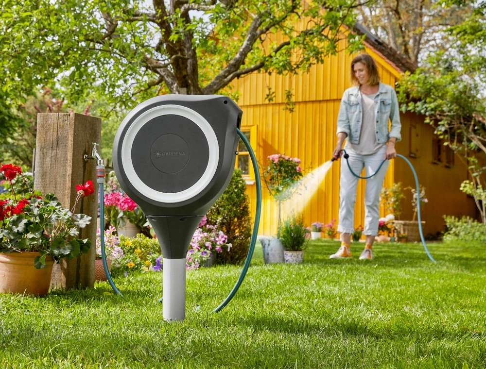 GARDENA Tuinslangenbox 15 RollUp S Wit - Afbeelding 2