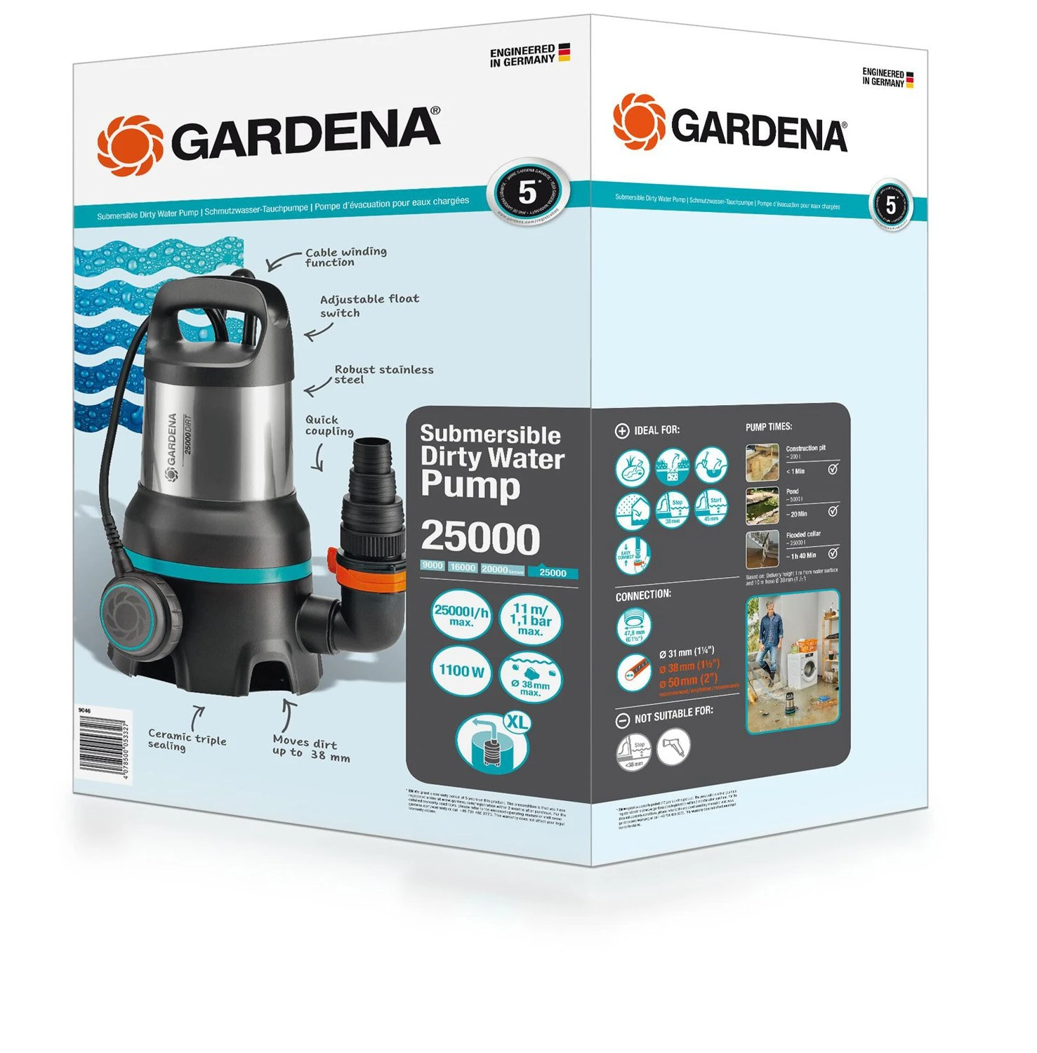 GARDENA Vuilwaterpomp 25000 - Afbeelding 4