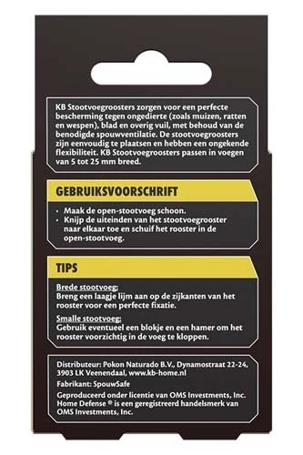 KB Stootvoegrooster RVS 50mm - 10 Stuks - Afbeelding 2