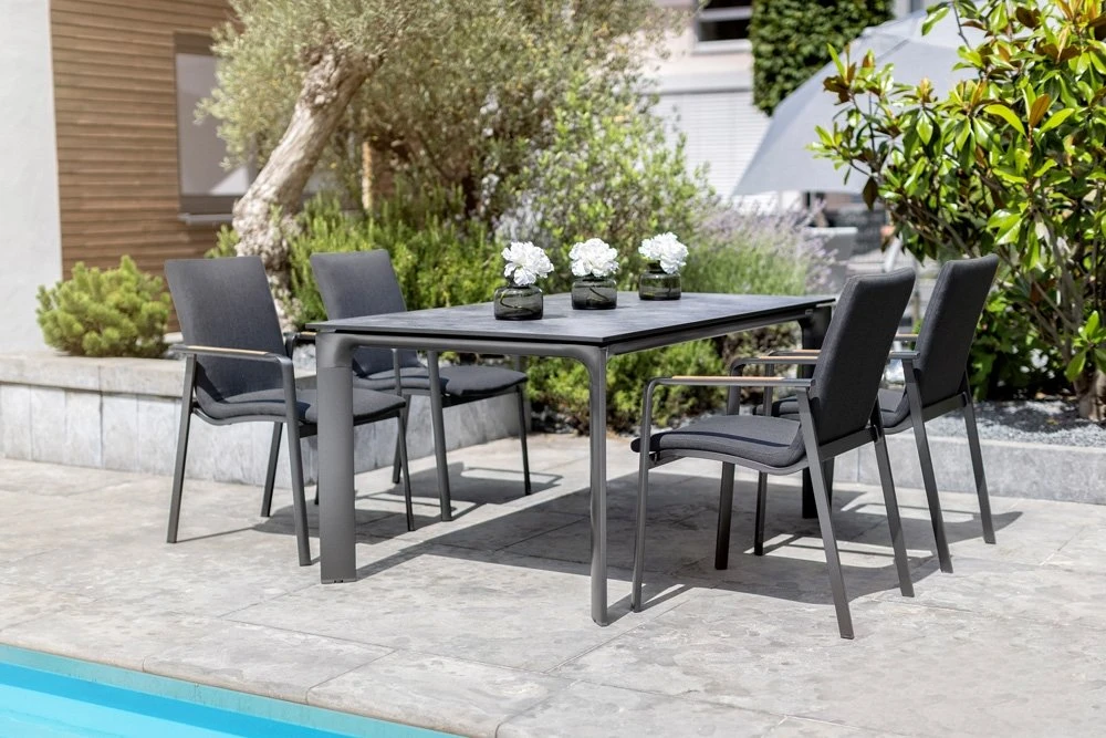 Kettler DIAMOND Stapelstoel (Sunbrella), Antra Sooty - Afbeelding 2