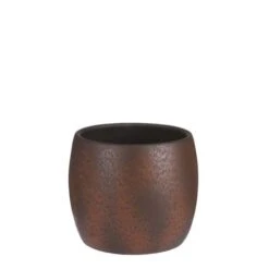 Lester Pot Rond Roest Stone - H22xd24cm