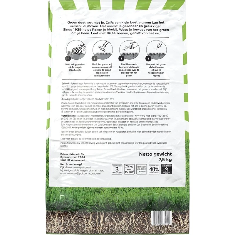 Pokon Gazon Revolutie 7,5kg - Afbeelding 3
