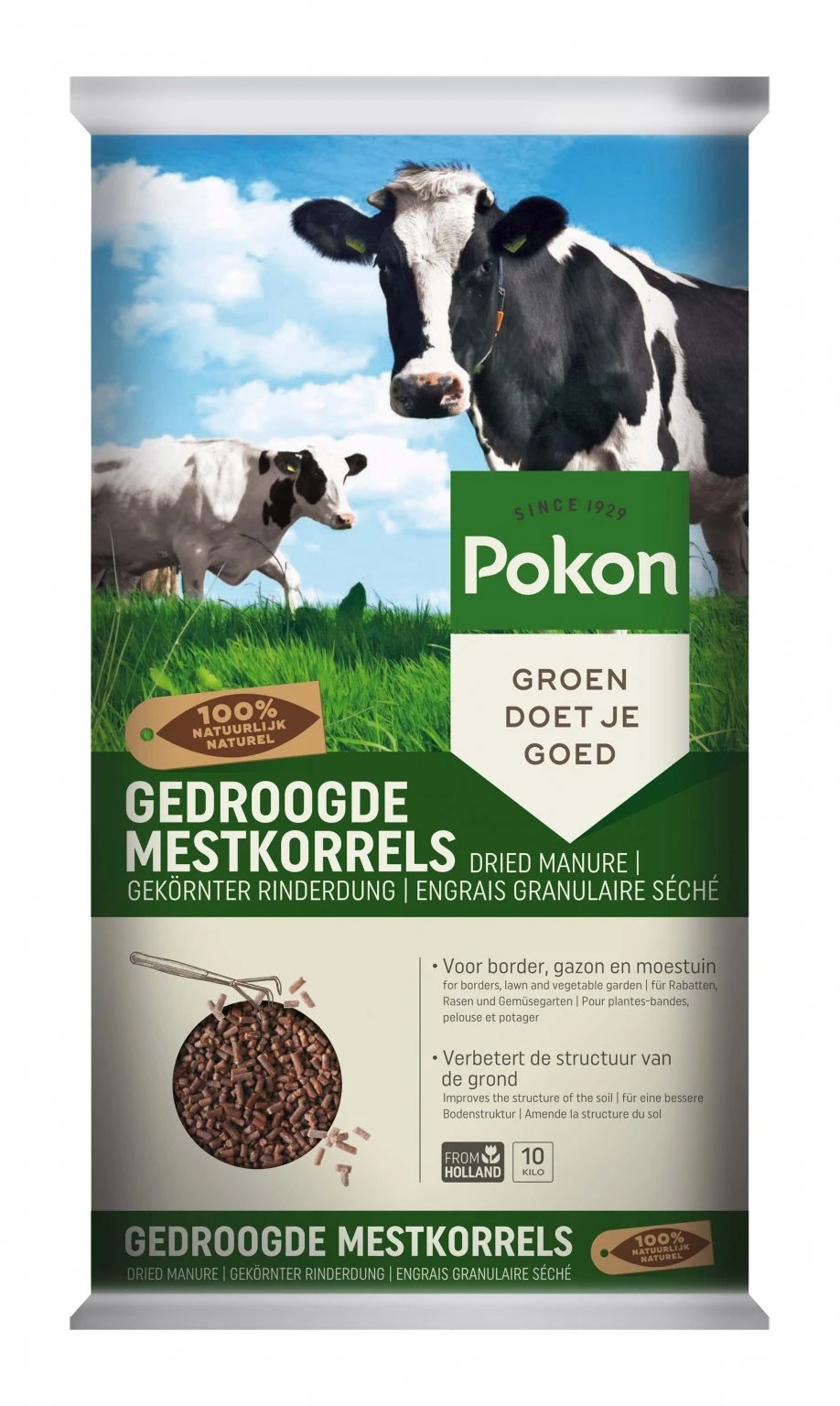 Pokon Gedroogde Mestkorrel 10kg