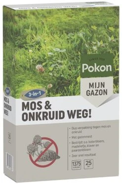 Pokon Mos En Onkruid Weg! 3-in-1 Voor 25m²