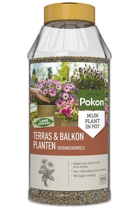 Pokon Terras & Balkon Planten Voedingskorrels 1800g