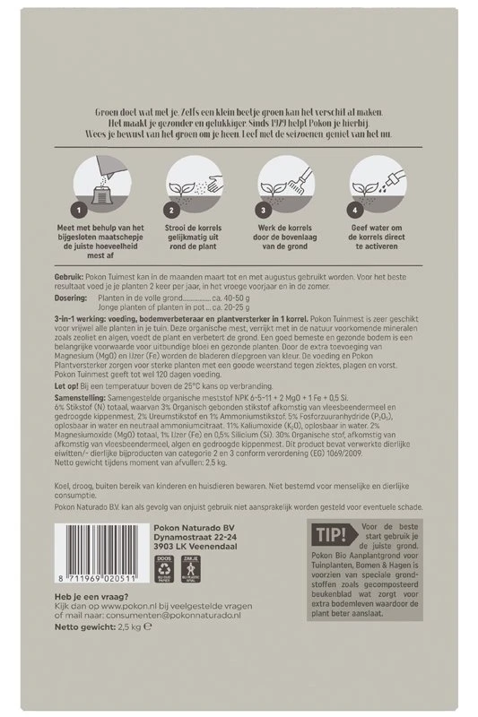 Pokon Tuinmest 2,5kg - Afbeelding 2