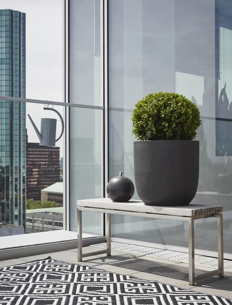 Pot Bol Zwart - Ø 26 X H 28 Cm - Afbeelding 2