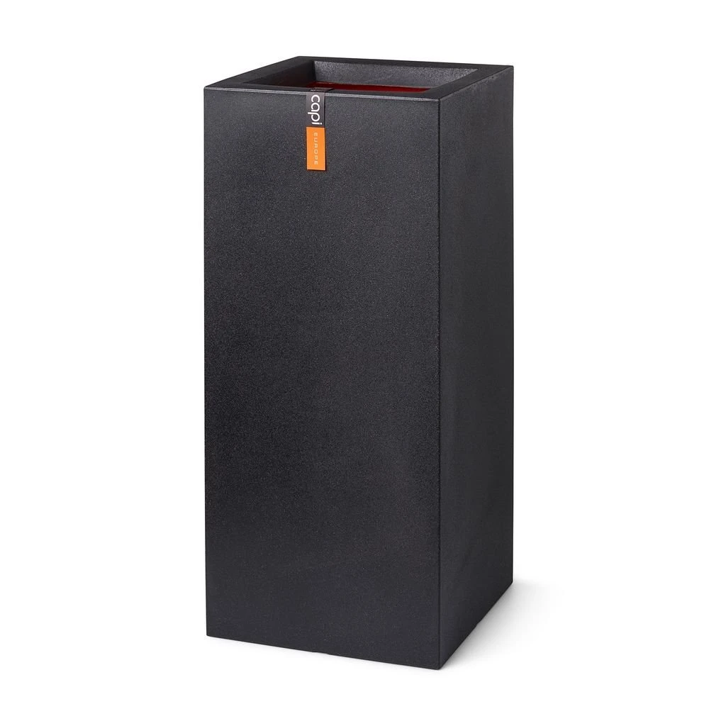 Pot Rechthoek Smooth NL 36x36x79 Zwart