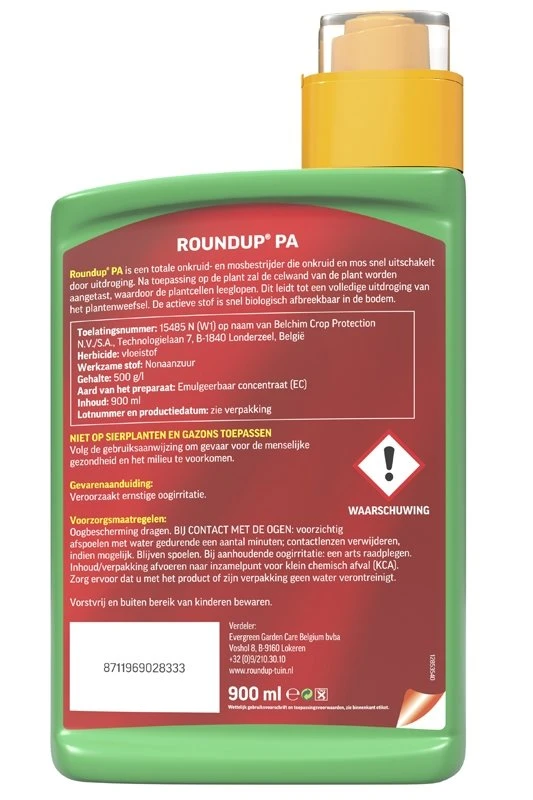 ROUNDUP® PA Snel Onkruidvrij Onkruidverdelger Concentraat 900ml - Afbeelding 3