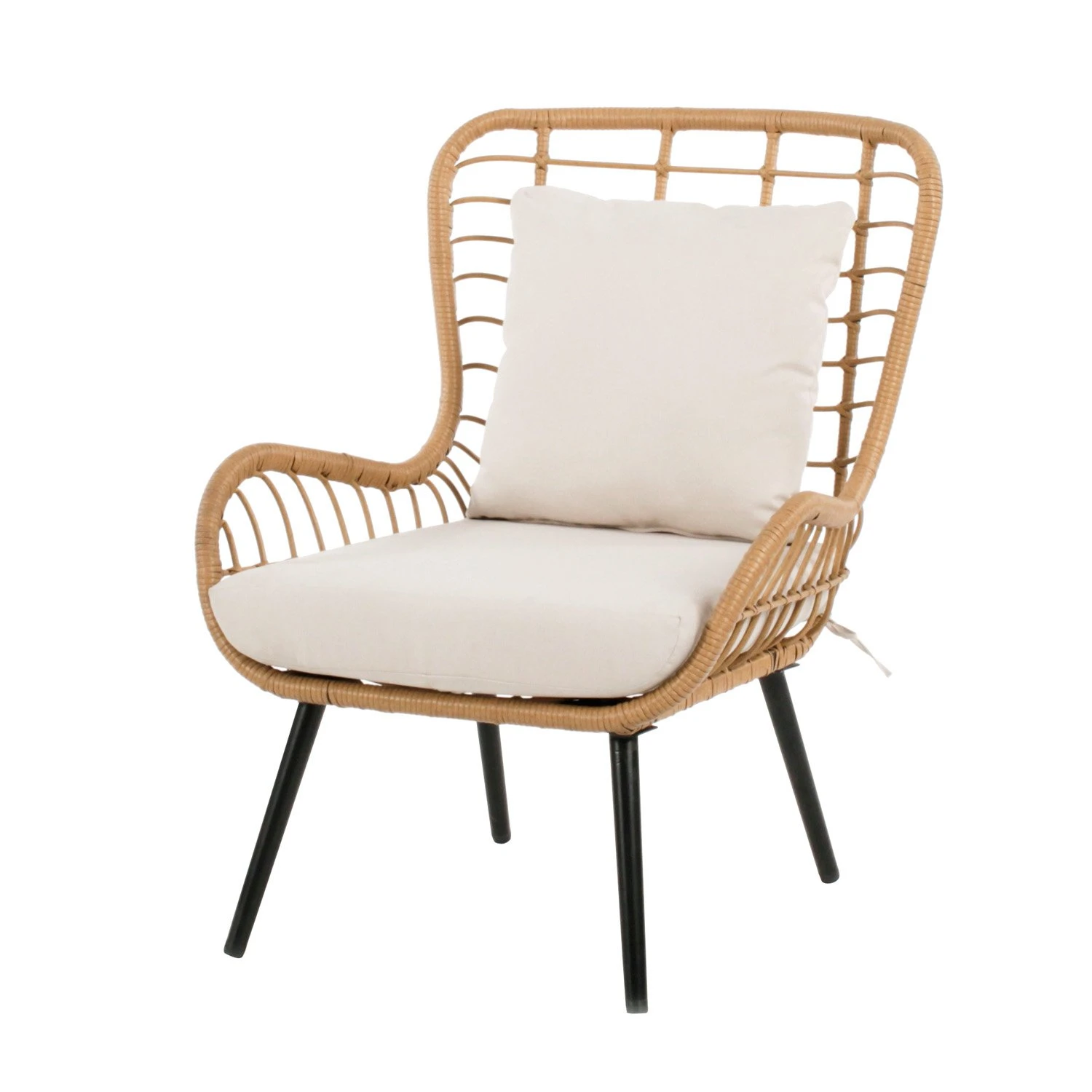 Royal Seasons COCOON Vlinderstoel Met Voetensteun Natural - Afbeelding 2