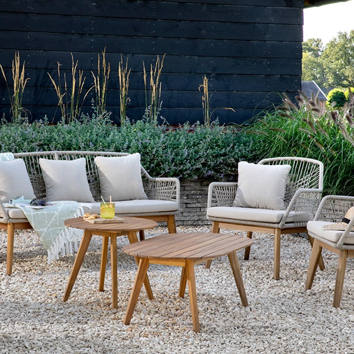 Seville Tuinstoel Beige - 72 X 74 X 80 Cm - Afbeelding 4