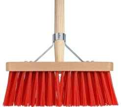 Talen Tools Bezem Kunststof Rood Incl. Steel 28 Cm
