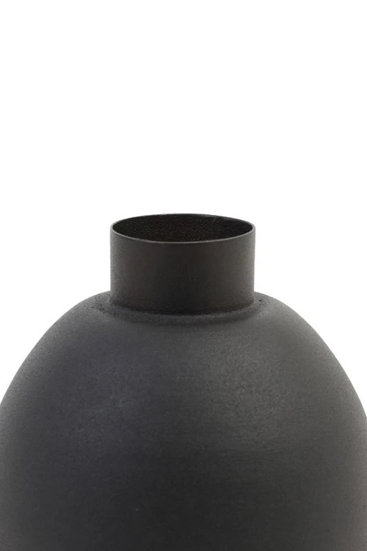 Vaas BINCO Mat Zwart - 12 X 12 X 16 Cm - Afbeelding 2