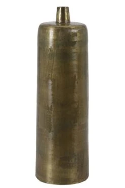 Vaas KAMYL Antiek Brons - 16 X 16 X 50 Cm