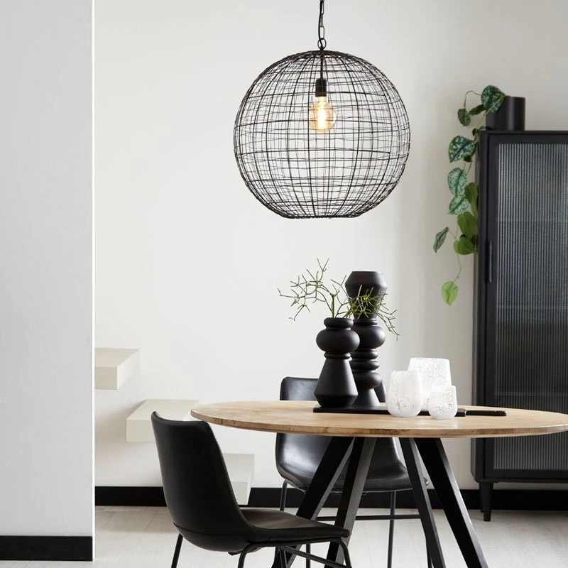 Vaas LIVON Mat Zwart - 13,5 X 13,5 X 44,5 Cm - Afbeelding 3