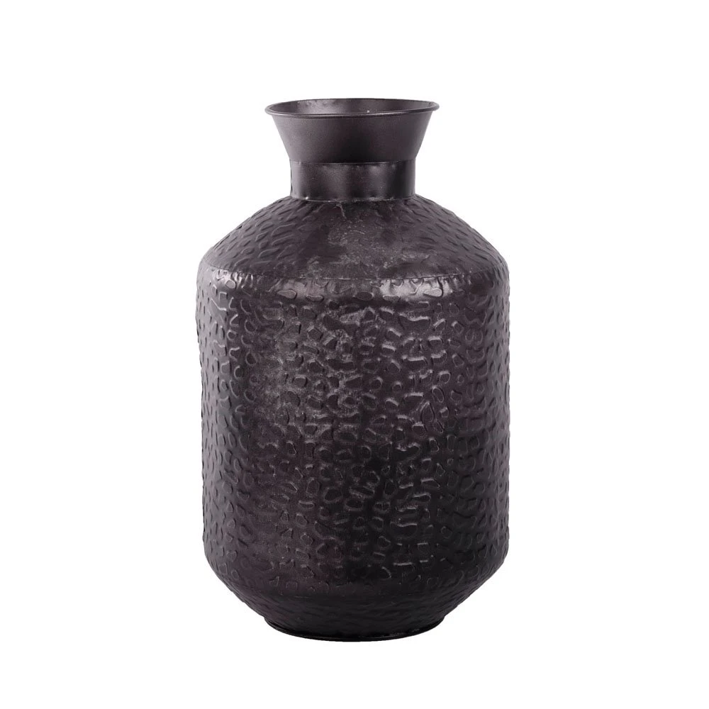Vaas Metaal Rustique Black - H 44 X D 26 Cm