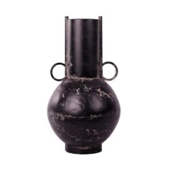 Vaas Metaal Vintage Black - H 47 X D 26 Cm